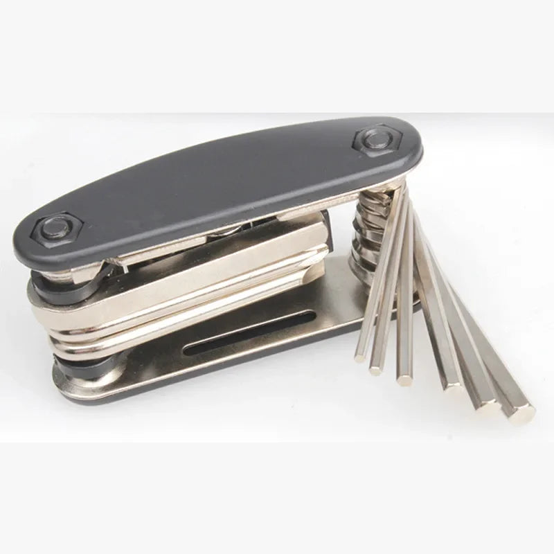 1Pc Multifunctional Bike Tool 16 In 1 Pocket Mini Bicycle Repair Tool Portable Bike Bicycle Screwdriver Repair Cycling Tool