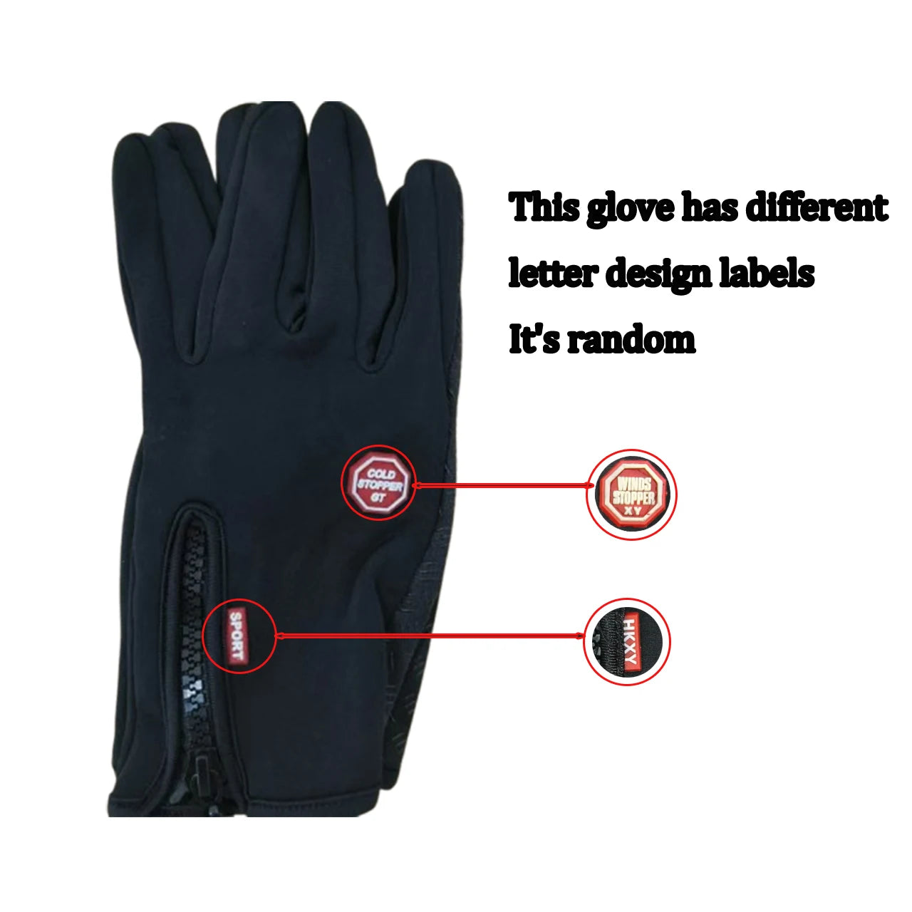 New Winter Gloves Men Women Touch Cold Waterproof Motorcycle Cycle Gloves Male Outdoor Sports Plus Velvet Warm Running Ski Glove