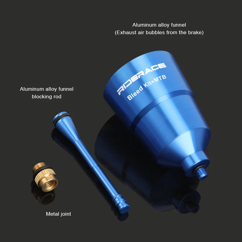 RIDERACE Bicycle Oil Funnel Bleed Kit For Shimano Road Cycling Adapter MTB Mountain Bike Hydraulic Disc Brake Bleed Repair Tools
