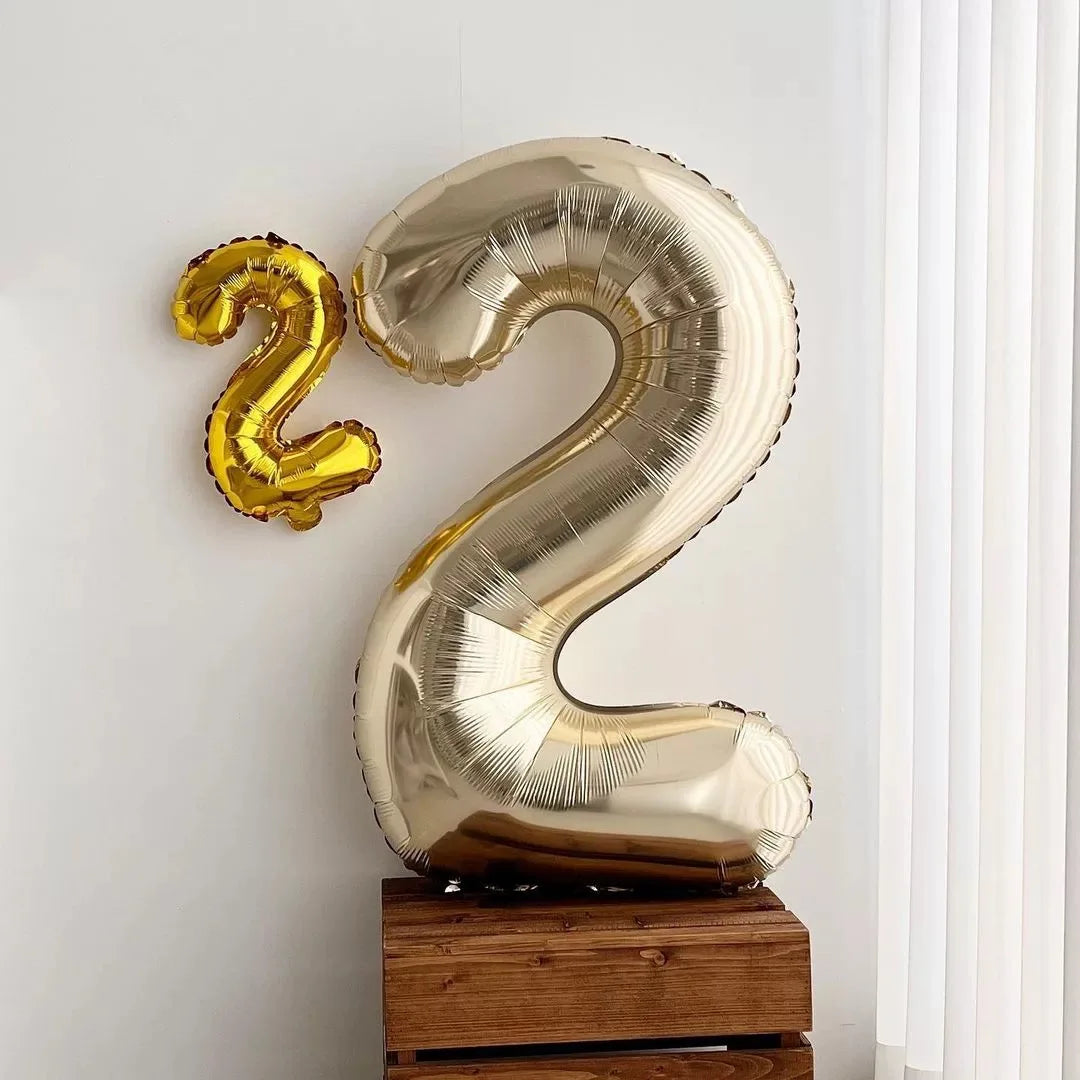 40 Inch Big Foil Birthday Balloons Helium Number Balloon 0-9 Happy Birthday Wedding Party Decorations Shower Large Figures Globo