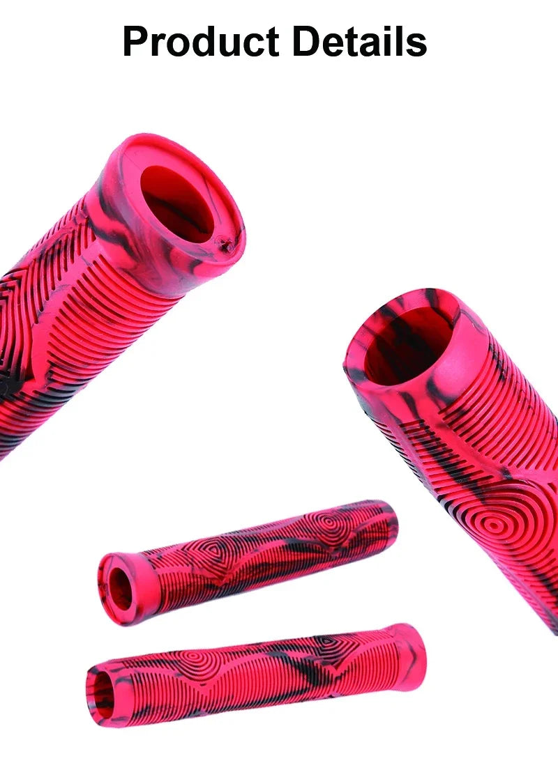 Length Scooter Bike Grips Rubber MTB Handlebar Grips Soft Comfortable Bicycle Handle Covers Non-slip Cycling Cuffs Durable Parts