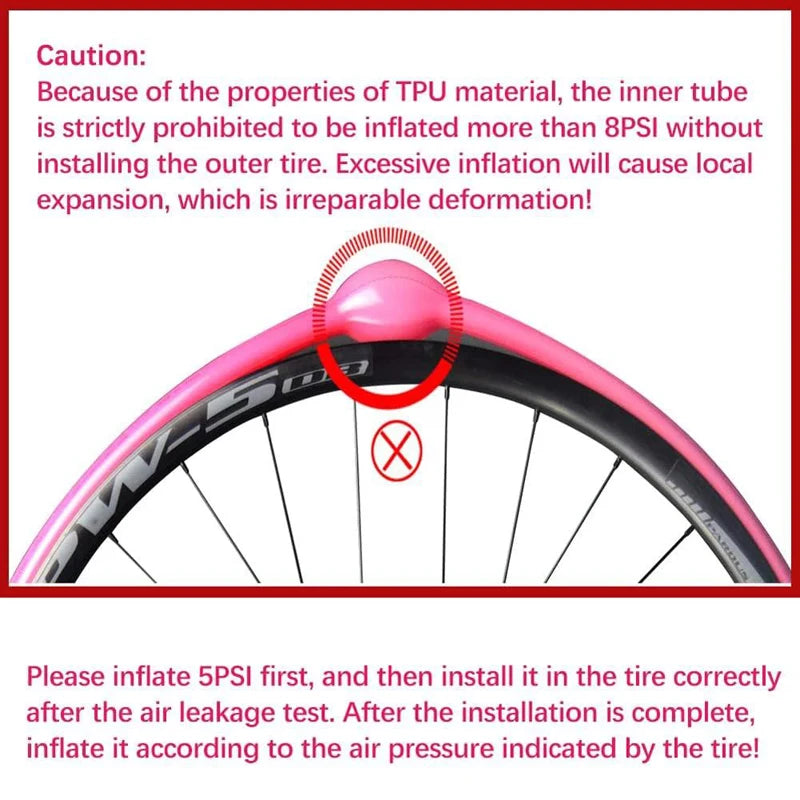 RideNow Ultralight Bike Inner Tube 700c Road Bicycle TPU Inner Tube French Valve Schrader SCHRADER Converter Bike inner Tubes