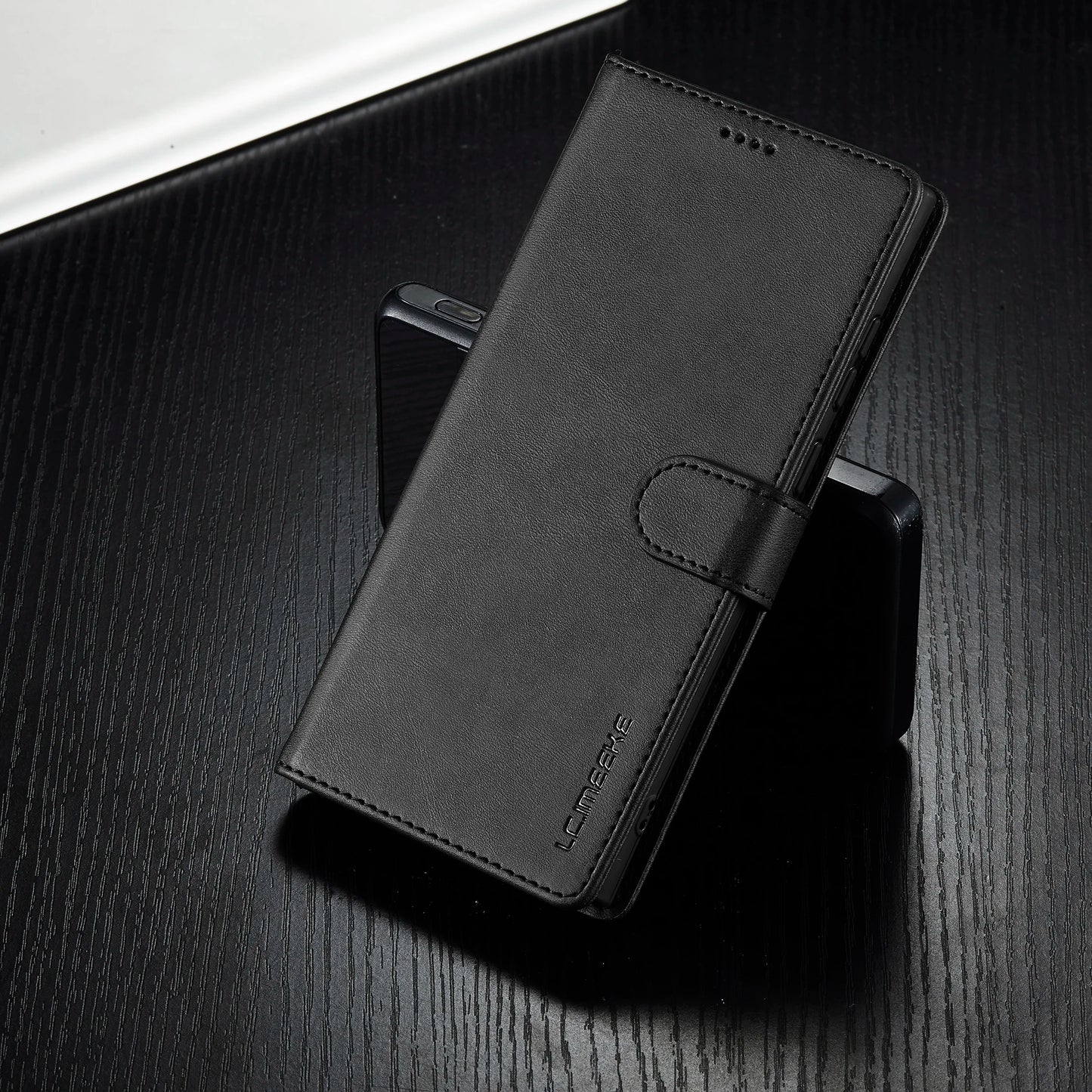 Business Leather Case for Samsung Galaxy S25 Edge Ultra S24 FE S23 Plus 5G Flip Wallet Card Holder Phone Cover