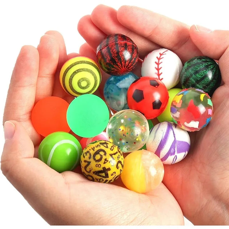 10/20/50PCS Bouncing Ball Toys Party Favors Birthday Gift Guest Doll Machine Accessory Children's Playground Water Buoyancy Ball