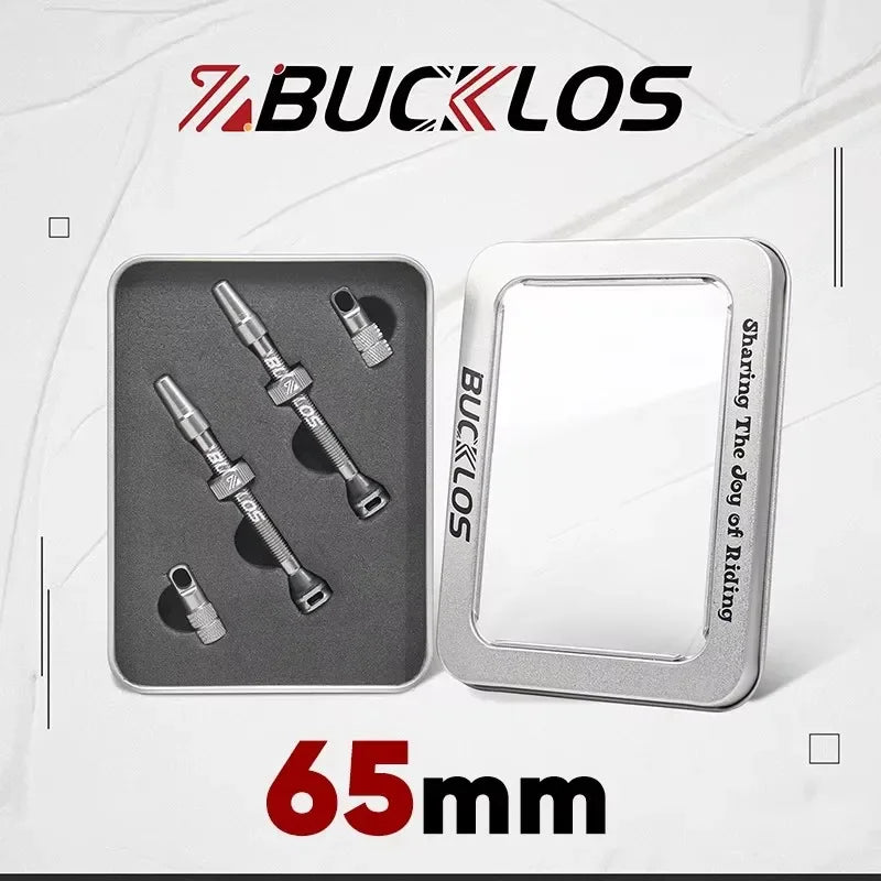 BUCKLOS Bike Tubeless Valve 40MM 44MM 55MM 60MM Road Mountain Bicycle Presta Valves High Quality Tire Nipple MTB Accessories