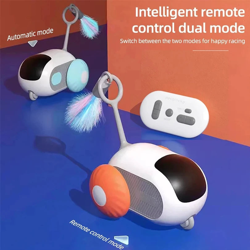 Pet Gravity Cat Smart Interactive Car Toy Automatic Moving Remote Mouse Indoor Kitty Ball Toys Controlled Car for Dogs Playing