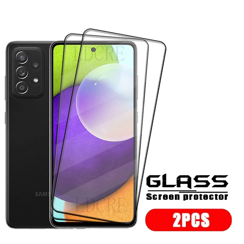 4Pcs For Samsung A52 Glass Samsung Galaxy A52 Tempered Glass 9H Protective Full Cover Glue For Screen Protector Samsung A52 A 52