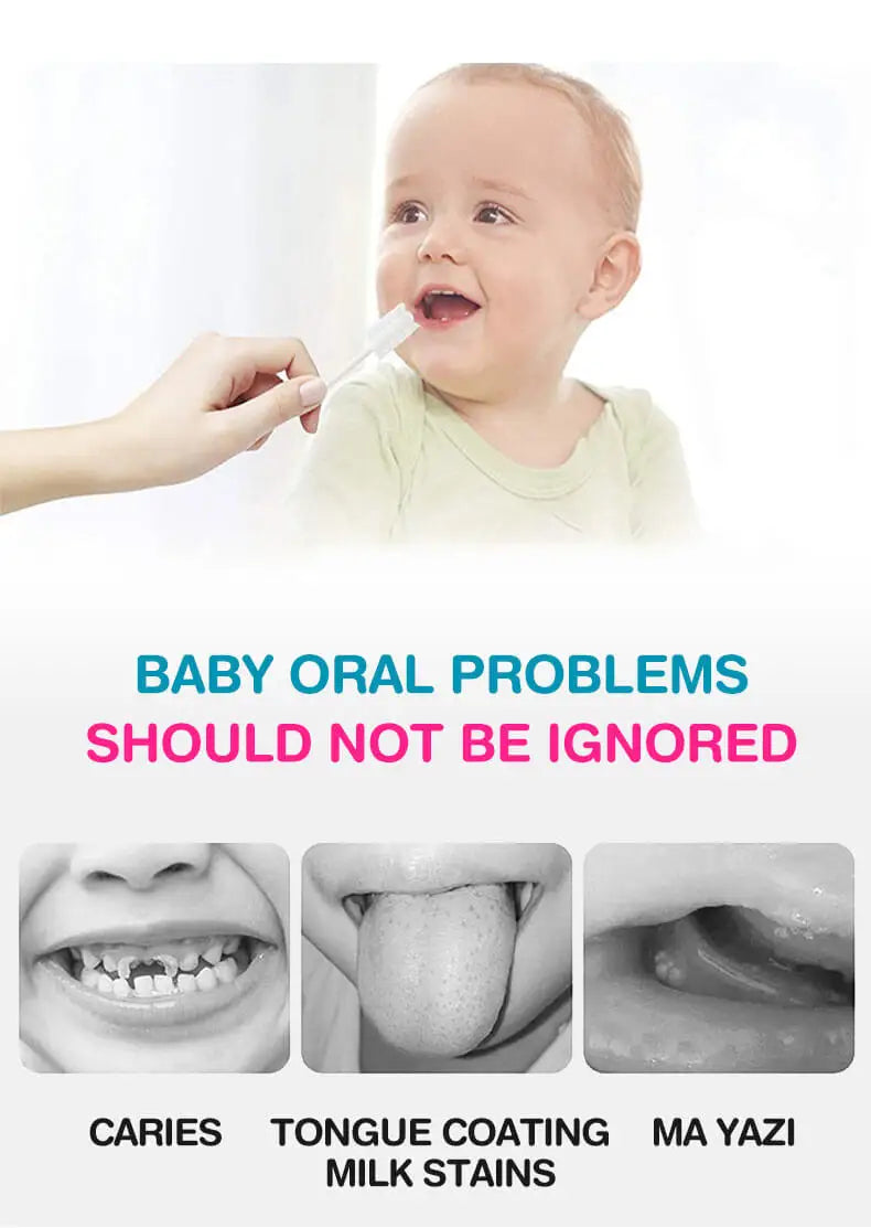 Dr.isla 60pcs Baby Oral Cleaning Stick Disposable Cleaner Milk Teeth Gauze Toothbrush Baby Tongue Washing For Newborn Oral Care