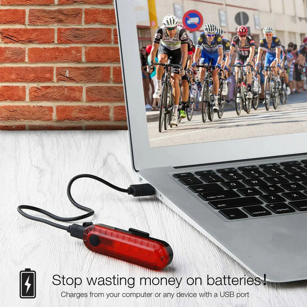 NEW T6 LED Bicycle Front Light With Taillight USB Rechargeable Lantern Zoom Bike Headlight Cycling Flashlight Bike Accessories