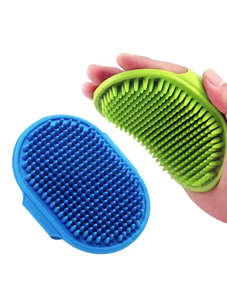 1PC Soft Rubber Dog Brush Comb Cat Bath Brush Rubber Glove Hair Fur Grooming Massage Brush For Dog Cats Pet Bath Supplies