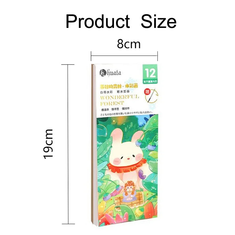 Coloring Books Portable Watercolor Painting Book Graffiti Picture Books Painting Drawing Toys For Children Gift