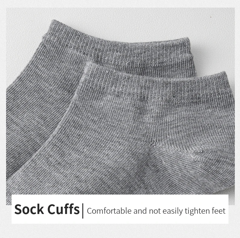 5/6/7/10 Pairs Women/Men Boat Socks Invisible Low Cut Silicone Non-slip Summer No-show Ankle Socks Solid Color Casual Breathable