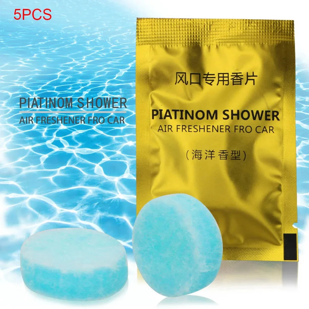 5Pcs Car Air Fresheners Refills Car Air Vent Clip Flavor Replacement Set Solid Fragrance Scent Air Freshener Refill Tablets