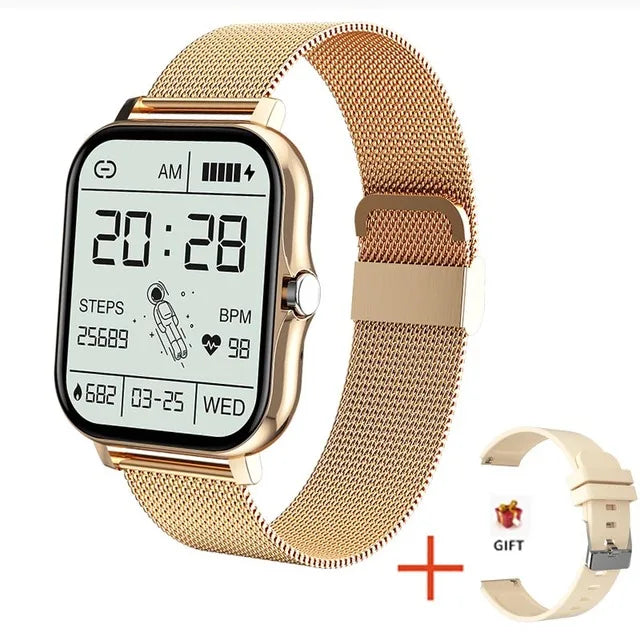 Sport Smart Watch Fitness Health Monitor Waterproof Smartwatch Bluetooth Call Watches for Men Women IOS Xiaomi Huawei 2024