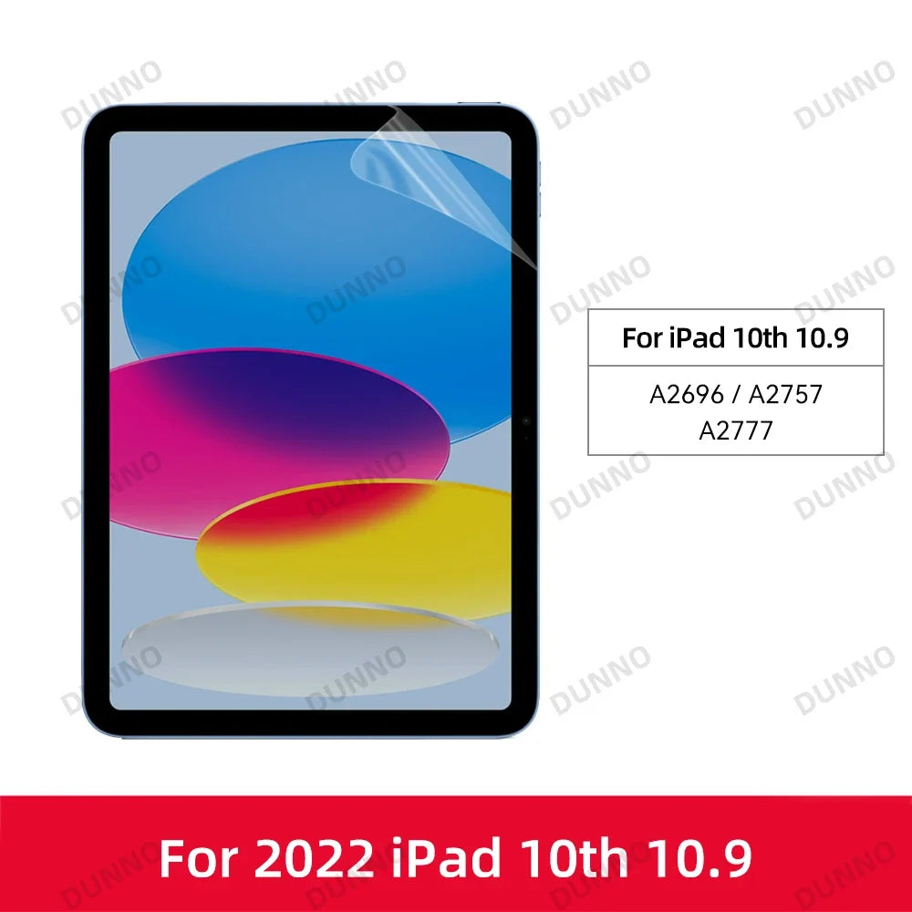 For iPad Air 6 2024 Pro 11/13 M4 Screen Protector Film Paper Feel Matte PET Painting for iPad 7th 8th 9th 10th Generation