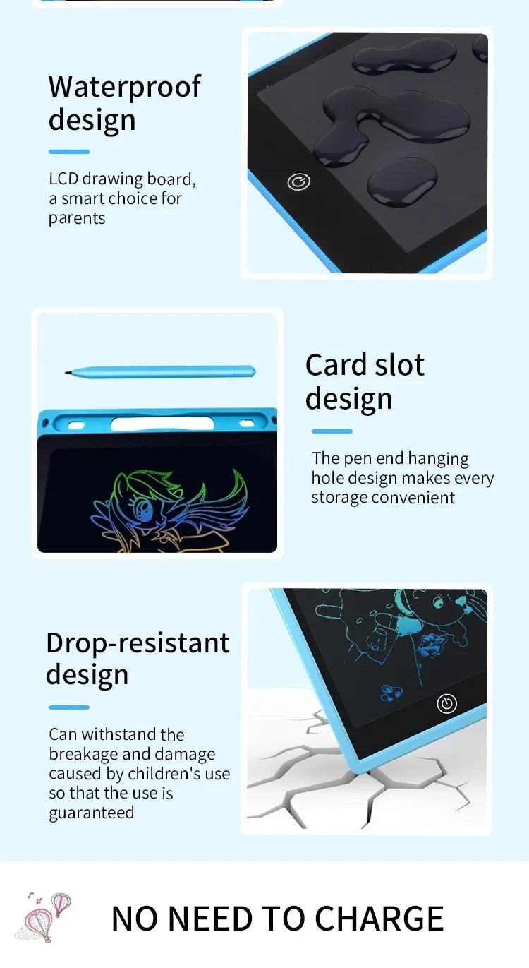 LCD Writing Tablet Board,Drawing Tablet Children Toys, Educational Toys for 3 4 5 6 7 Year Old Girls Boys Baby Kids Toys