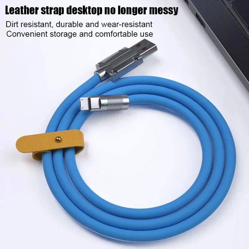 120W 7A Fast Charging Micro USB Cable For Andriod Universal Mobile Phone Alloy Soft Micro Wire Quick Charge USB Data Cables Cord