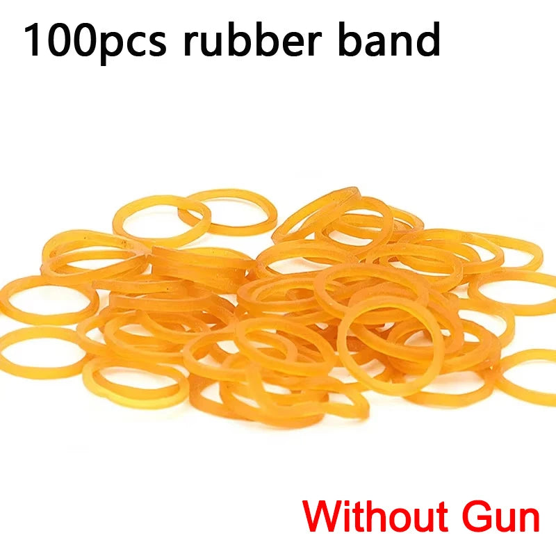 1PCS keychain gun 60 rubber bands rubber band gun Shooting Pistol Alloy Kid Outdoor Party metal gun gift boyfriend Gift Funny
