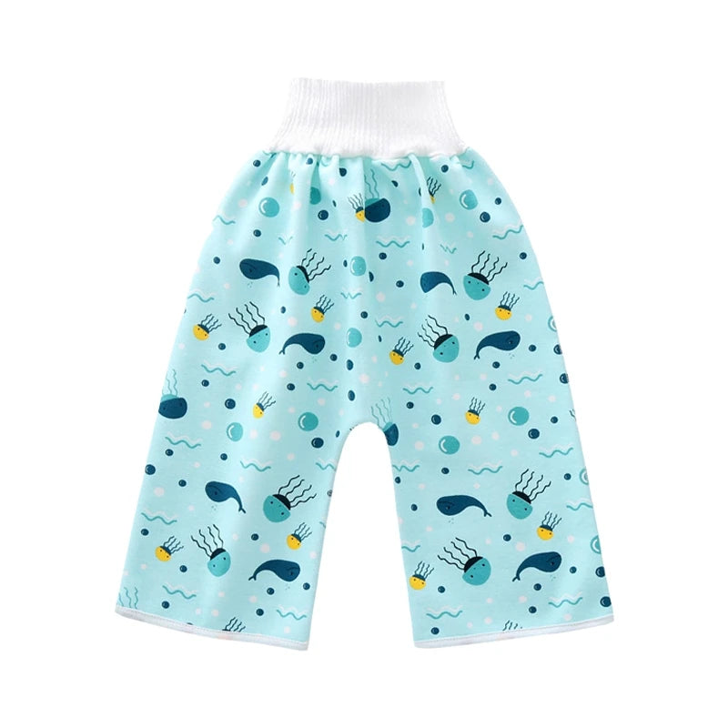 Baby Diaper Waterproof Pants Infant Leak Proof Urine Training Pants Washable Cloth Diapers Kids Sleeping Bed Potty Trainining