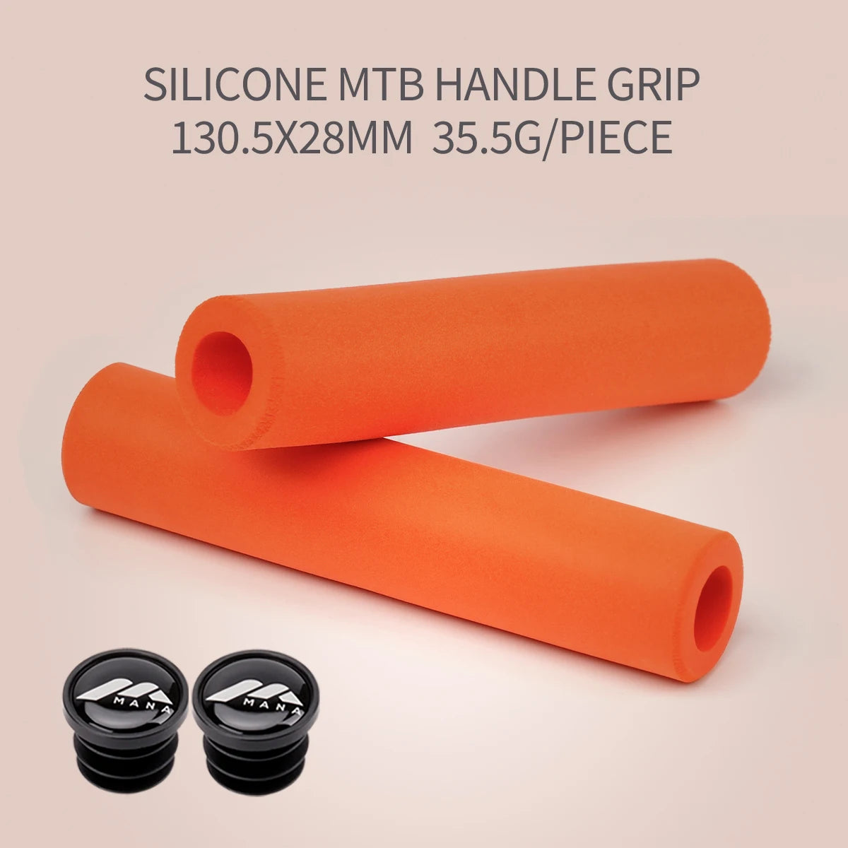 MANA MTB Bike Silicone Grip Thickening Lightweight Comfortable Shock Absorption Bicycle Handlebar Grip