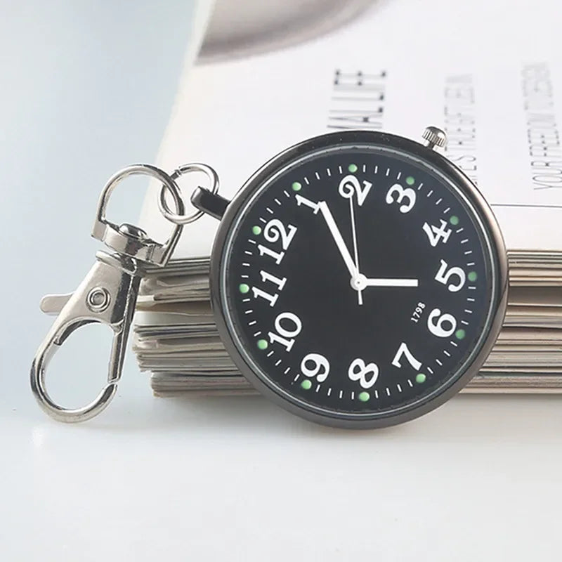 New Pocket Watch Keychain Remote Control With Battery Student Doctor Medical Vintage Watch