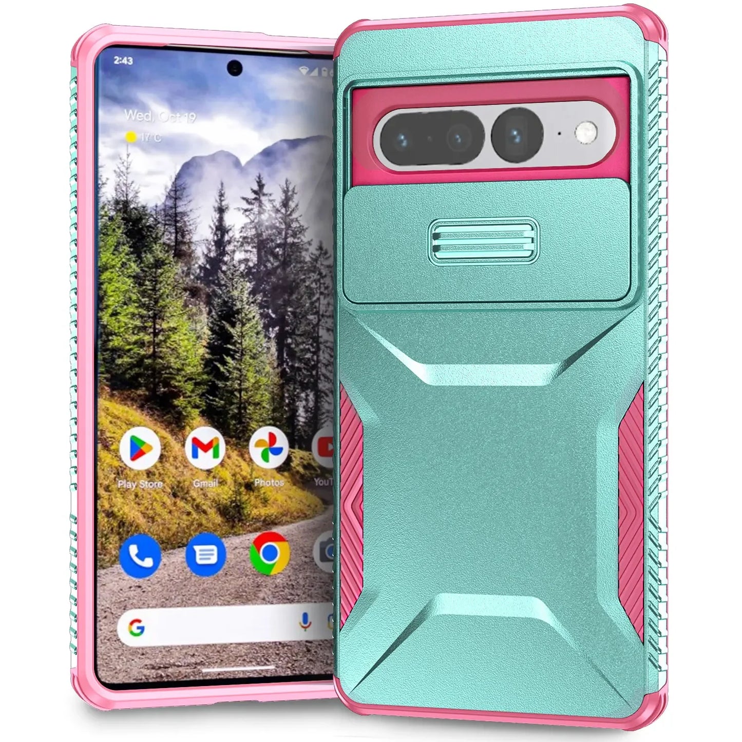 Military-grade Anti-fall and Anti-slip Camera Lens Slide Out Phone Case for Pixel 7 7PRO 7A 8 8PRO 8A 9/9PRO 9PRO XL Hard shell