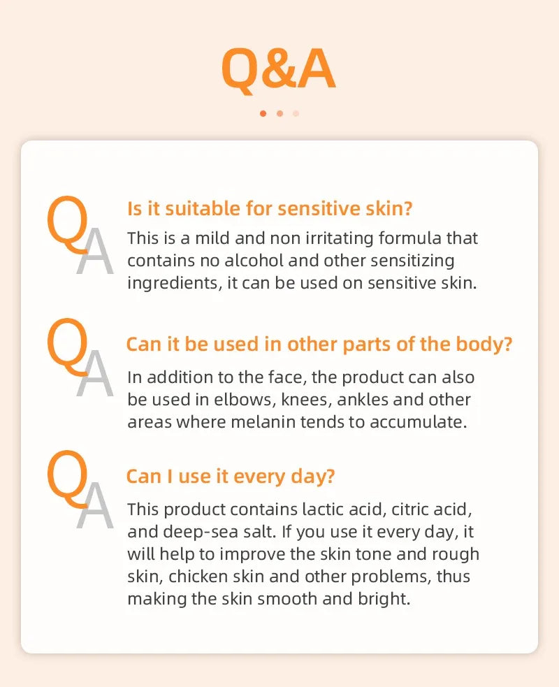 Orange Exfoliating Gel Dead Spot Remover Brighten Peeling 50g Gentle Repair Scrub Whiten Hydrating Moisturizer Korean Skin Care