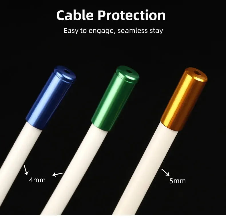 5mm Alloy Bicycle Brake Cable End Cap Housing Ferrules 4mm MTB Road Bike Derailleur Shifter Line End Crimps