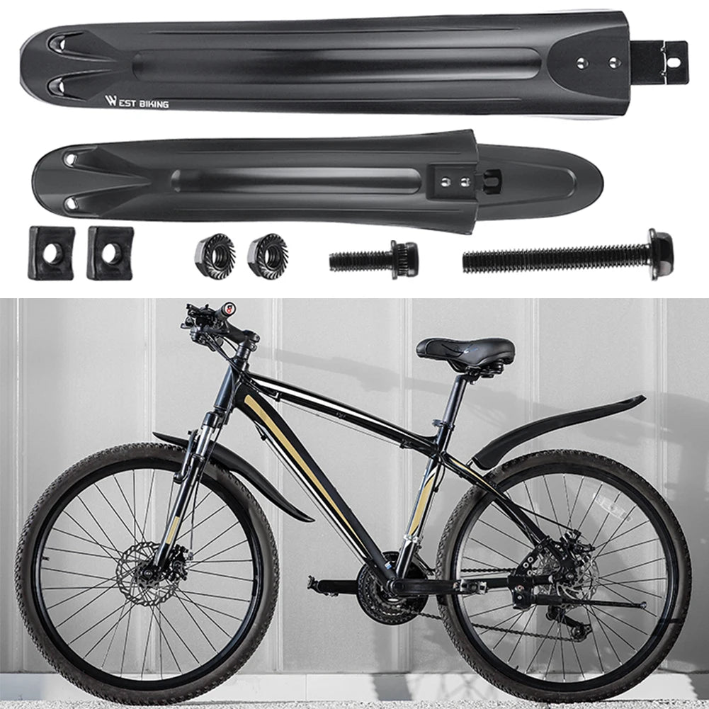 2Pcs Bike Fenders Mudguard Dustproof Cycling Splash Guard Universal Bicycle Mudguard Splash Proof for Mountain Bike