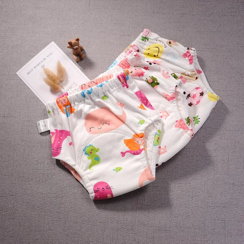 Newborn Training Pants Baby Shorts Solid Color Washable Underwear BABY Boy Girl Cloth Diapers Reusable Nappies Infant Panties