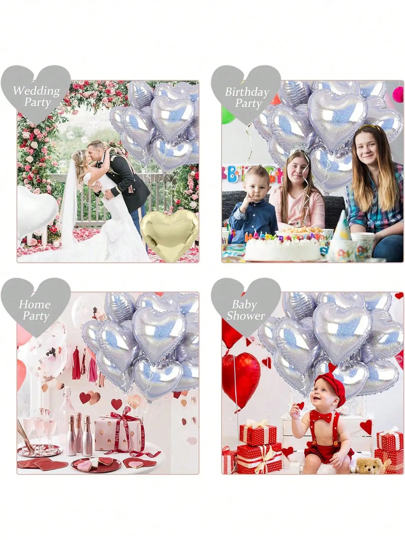 18-inch aluminum love wedding birthday proposal party decorations, balloons, party balloons, party care balloons