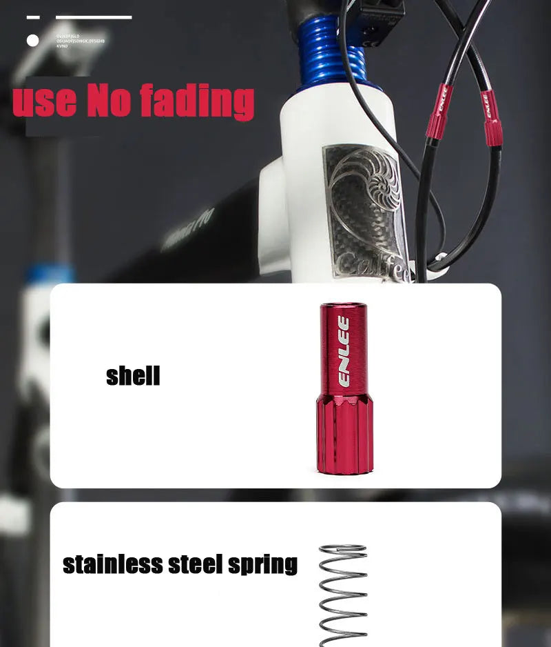 ENLEE 1 Pairs Bicycle Adjustable Derailleur Regulator Screws Aluminum Alloy Fine Bike Brake Shift Cable Adjuster Bolt