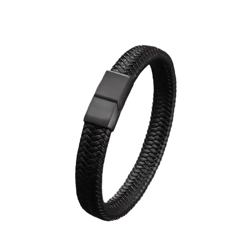1PC Men's and Women's Fashion Trend Leather Weaving Rope Bracelet Bracelet, Date, Travel, Banquet, Party, Festival Dressing Gift