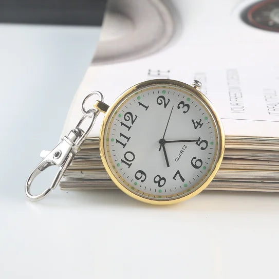 New Pocket Watch Keychain Remote Control With Battery Student Doctor Medical Vintage Watch