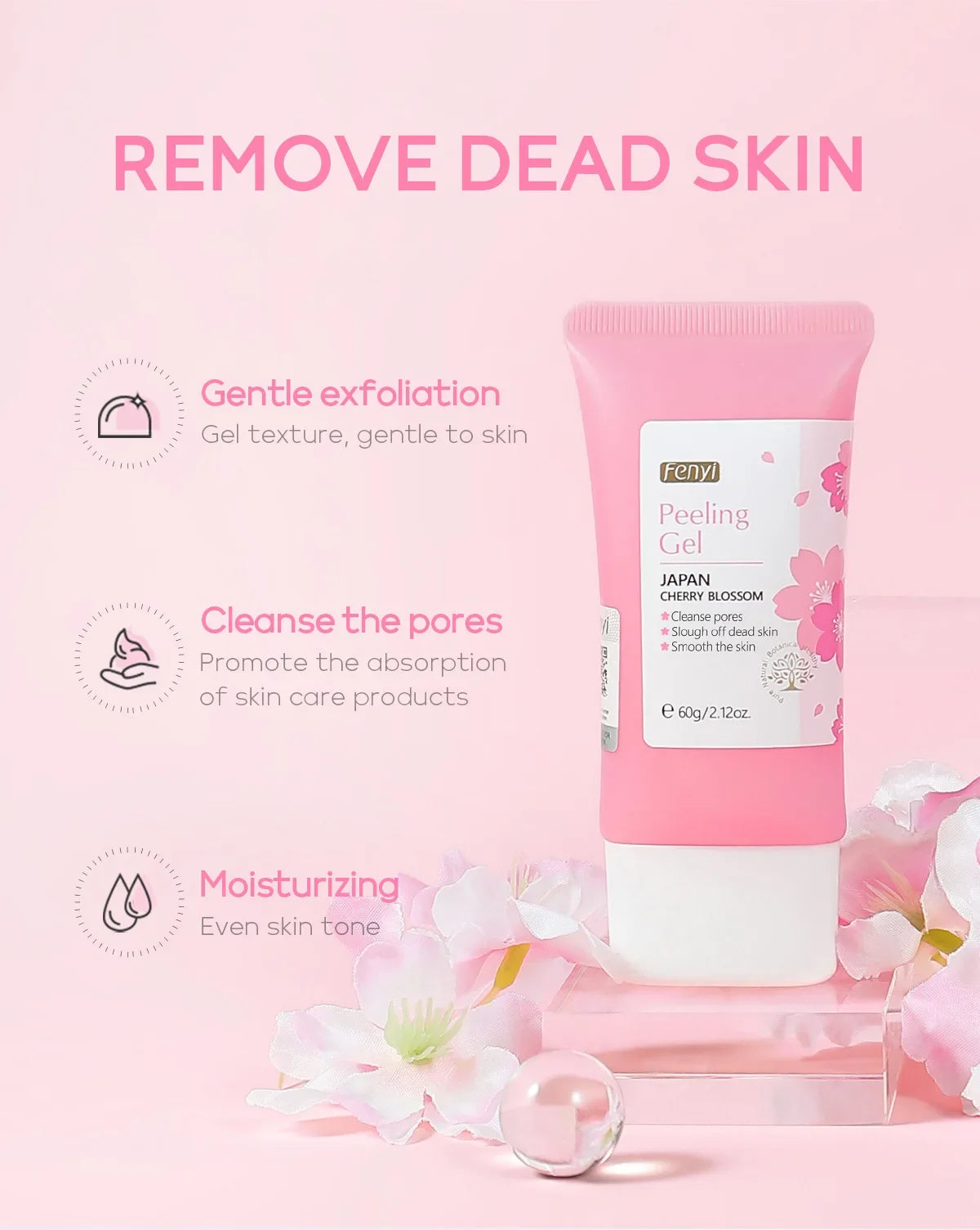 LAIKOU Face Deep Cleaning Exfoliating Gel Skin Care Whitening Moisturizer Repair Facial Scrub Skin Care 60g