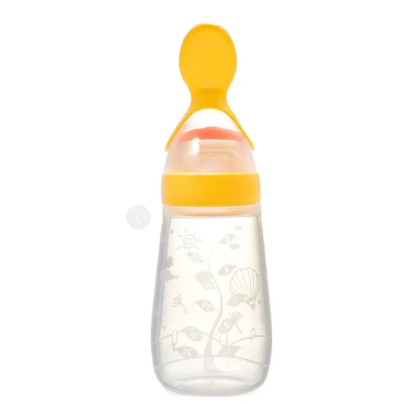 4Pcs Baby Feeding Bottle with Fruit Pacifier Set Baby Spoon Bottle Toddler Fresh Vegetable Fruit Feeder Kids Feeding Supplies