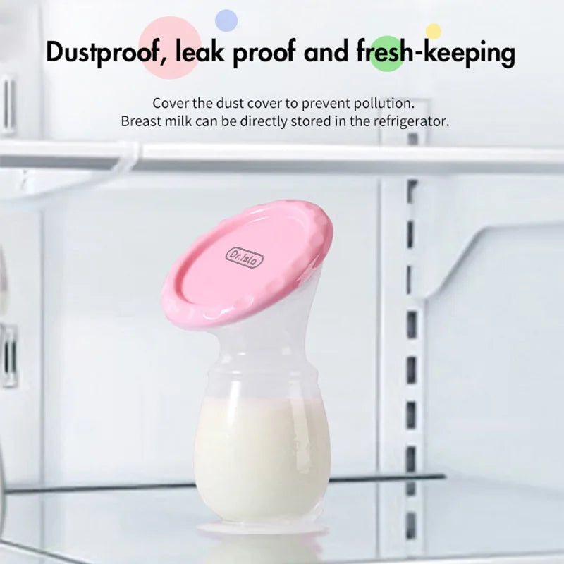 Dr.isla Baby Feeding Manual Breast Pump Partner Breast Collector Automatic Correction Breast Milk Silicone Pumps BPA Free