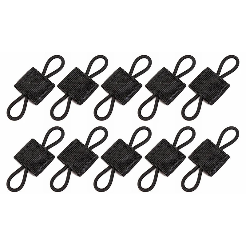 Tactical MOLLE Elastic Strap Tactical Bag Binding Buckles Outdoor Camping Multitool Retainer For Antenna Stick Pipe Camping Gear