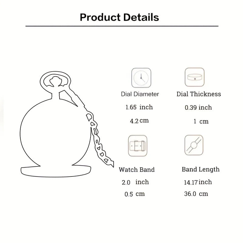 Ghost Face Funny Pocket Watch Blue Frog Big Pocket Watch Cartoon Animation Theme Elements Retro Flip Children's Student Pocket