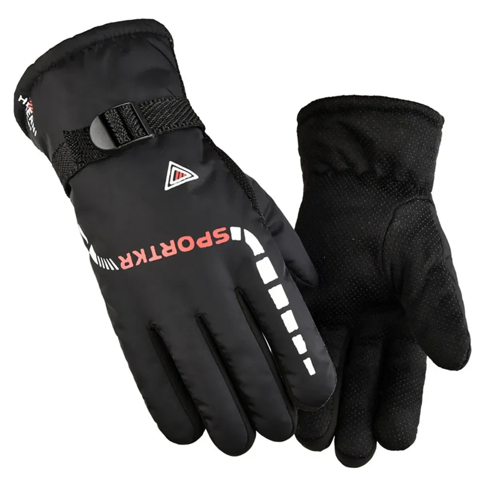 Outdoor Driving Sport Gloves Windproof Waterproof Thermal Gloves For Men Women Touchscreen Full Finger Glove