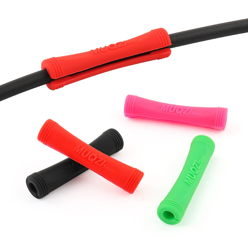 MUQZI 4/8pcs MTB Brake Shift Protection Sleeve Road Bike Frame Cable Housing Line Rubber Protector Cover Bicycle Accessories