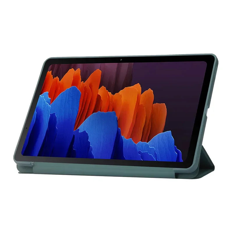 For Samsung Tab A9 Case 8.7" Trifold PU Leaher Soft Back Stand Tablet Coque For Galaxy Tab A9 8.7 inch SM X110 X115 Case Funda