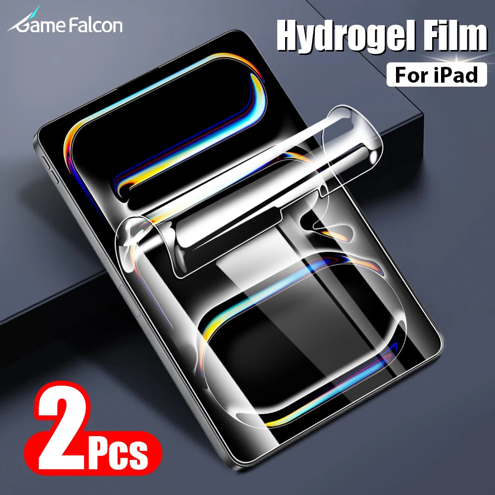 Hydrogel Film For Ipad Pro 11 13 M4 M2 12.9 Air 5 4 3 2 Screen Protector For Ipad 10 9 10th 9th Generation Mini 6 10.2 10.9 2024