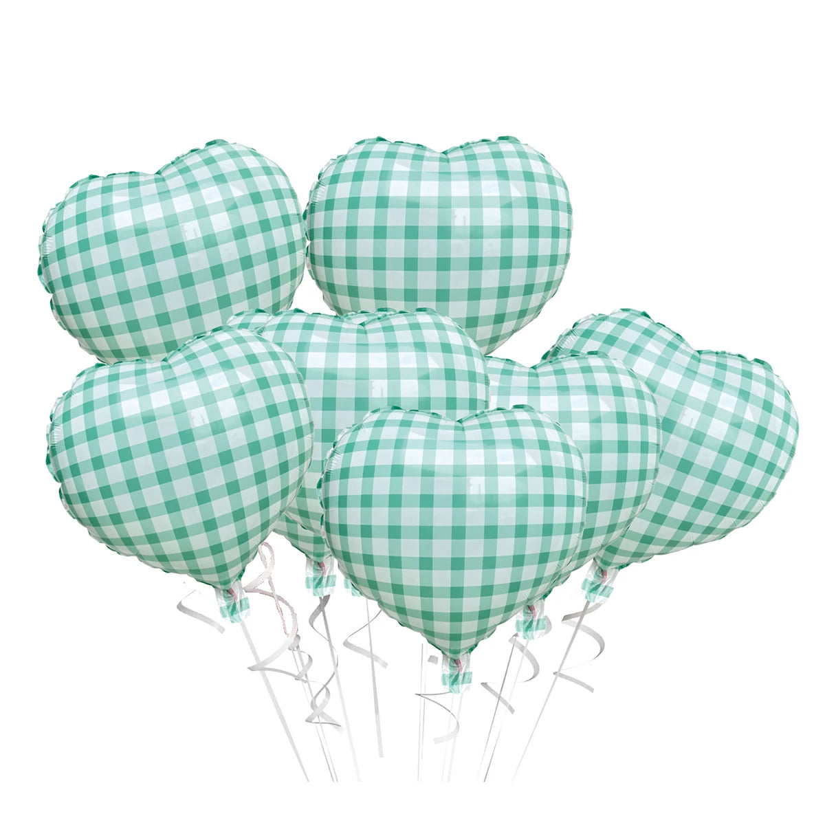10pcs 18inch Heart Foil Balloons Pink Sage Green Heart Balloon for Birthday Party Valentines Day Wedding Anniversary Decorations