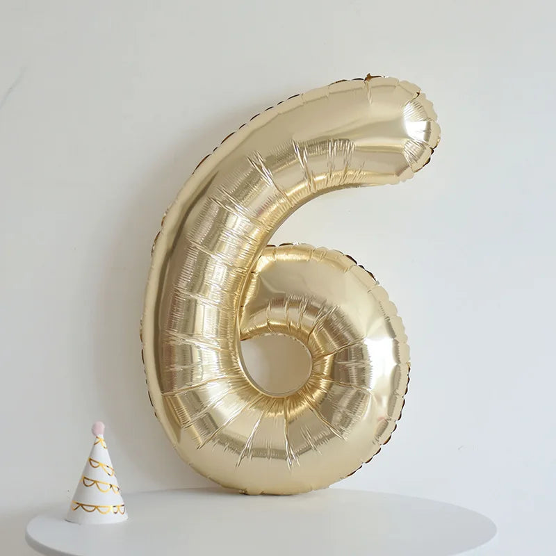 40 inch Pink Standing Crown Digital Girl Birthday Party Anniversary Party Decoration Balloon