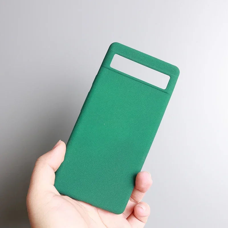 for Google Pixel 9A 9 8A 8 7 Pro 7A 6A 6 XL 5A 4A Case Sand Matte Soft Silicon Full Protect Antifall Anti-slip Cover Shell Funda