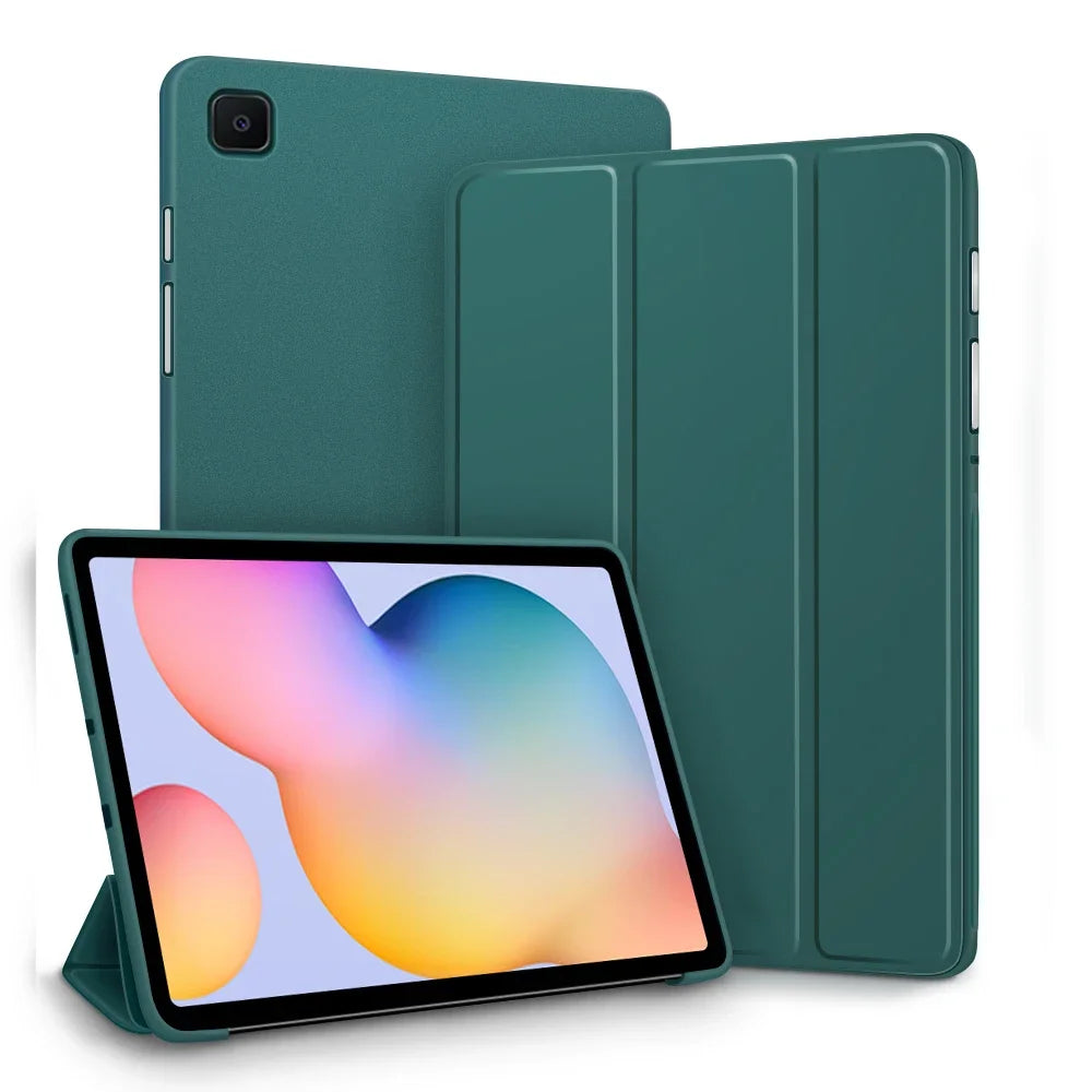 Case Fit Samsung Galaxy Tablet Case for S6 lite Tab A9 A8 A7 S7 S8 S9 and Plus FE Smart Auto Sleep Wake Function Silicone Cover