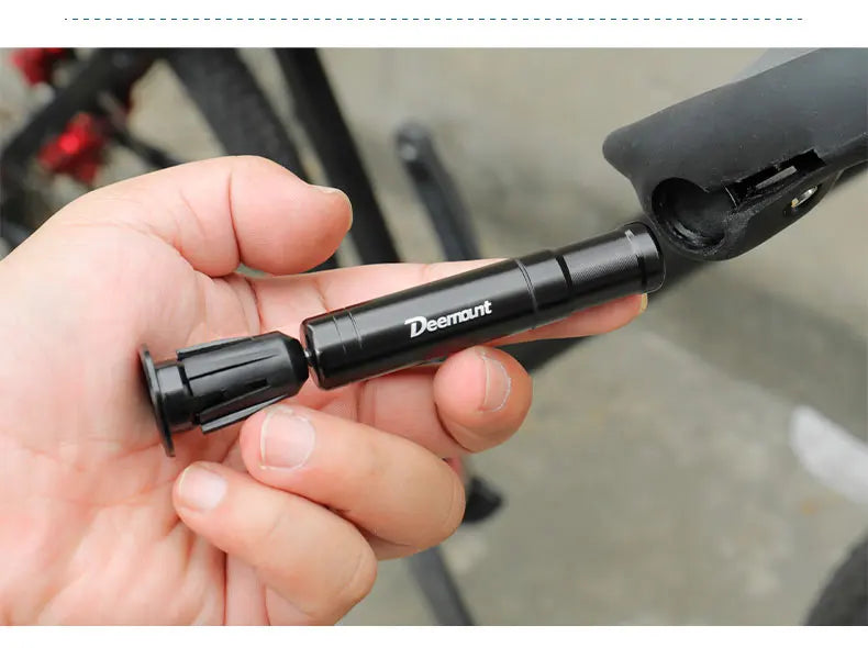 Deemount original Bicycle Tubeless Tire Repair Tool Tyre Drill Puncture for Urgent Glue Free Repair Optional Rubber Stripe