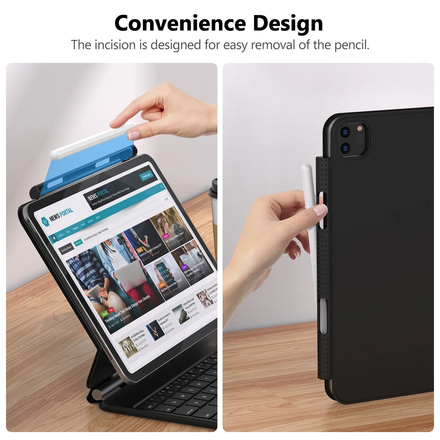 Smart Magic Keyboard Folio Apple Ipad Pro Air GOOJODOQ Magic Keyboard Magnetic Smart Folio for Apple Pencil 1 2 Holder