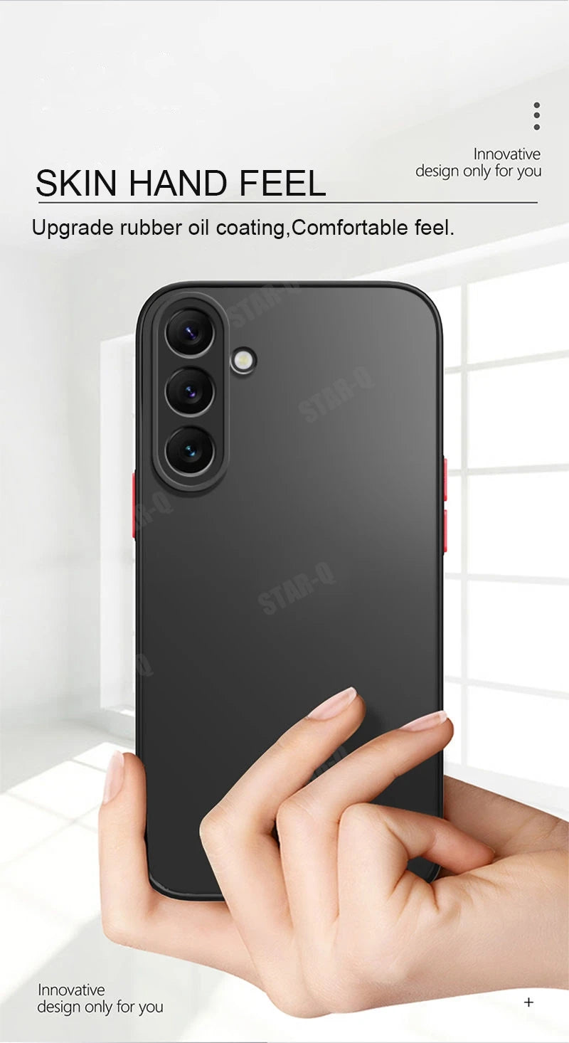A 55 35 25 15 24 Matte Hard Case For Samsung Galaxy A55 A35 A25 A15 A24 A14 A54 A34 A05s 4g 5g Silicone Frosted Back Cover 34 54